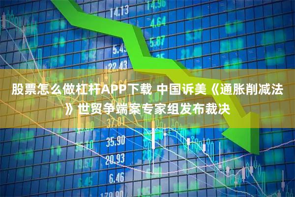 股票怎么做杠杆APP下载 中国诉美《通胀削减法》世贸争端案专家组发布裁决