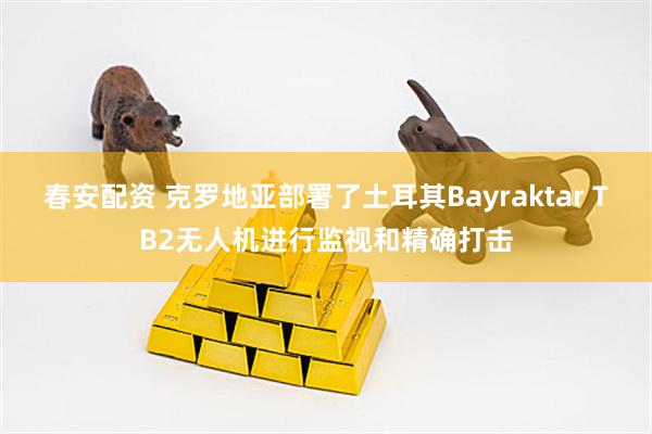 春安配资 克罗地亚部署了土耳其Bayraktar TB2无人机进行监视和精确打击